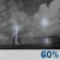 Monday Night: Showers and thunderstorms likely. Mostly cloudy, with a low around 76. Southeast wind 5 to 10 mph. Chance of precipitation is 60%. Monday Night: Showers And Thunderstorms Likely